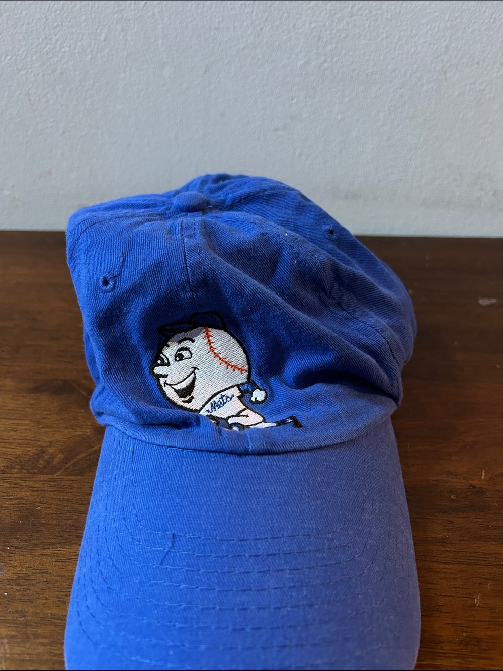 Blue Baseball Mr Met Character Cap - NY Mets